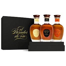 1coffret découverte vieux rhum El Pasador de Oro 3*20 cl en étui