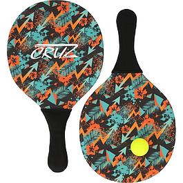 Ensemble de pagaies - 2 pagaies + ballon - Pour piscine et plage - CRUZ